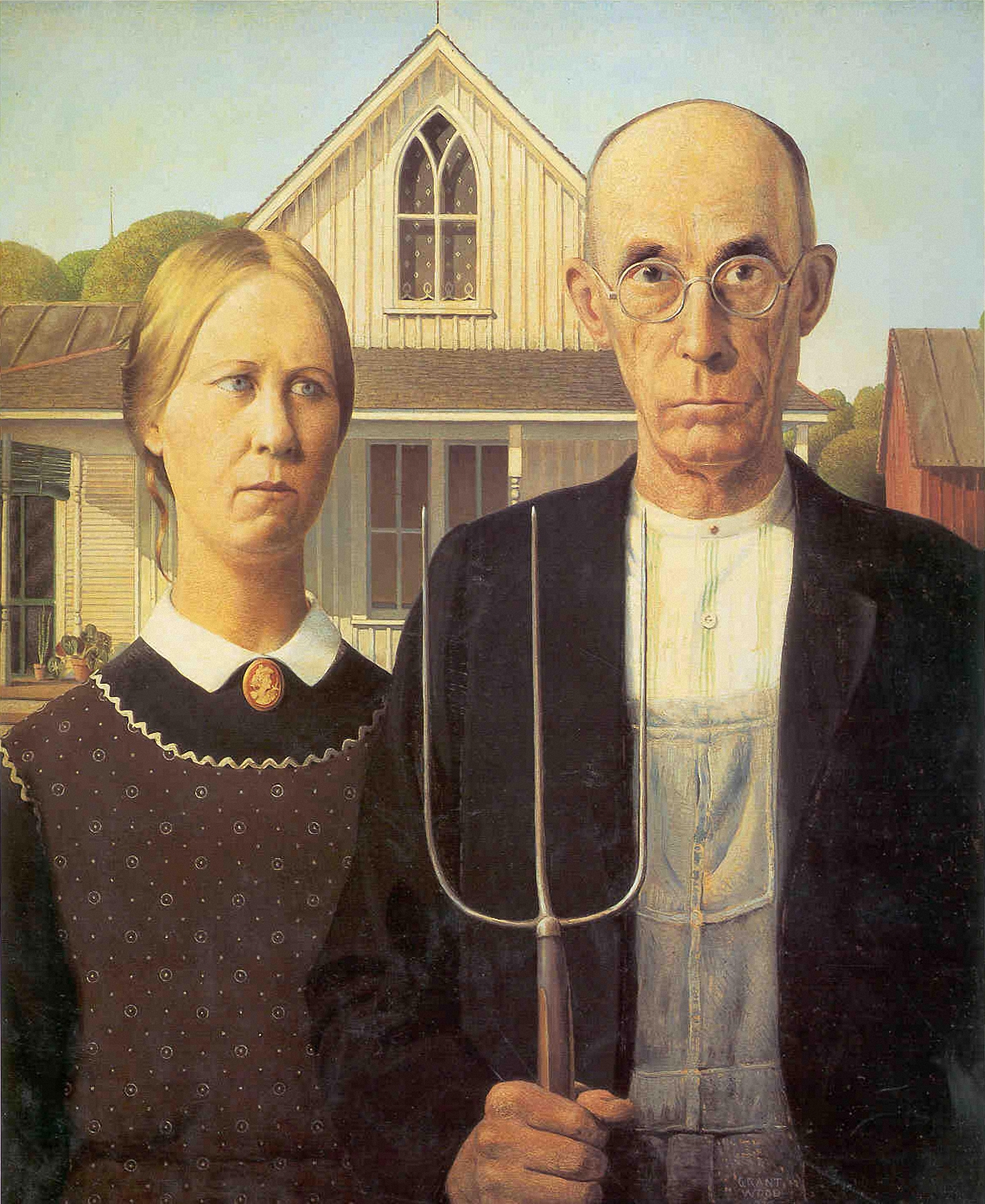 American Gothic by Grant Wood